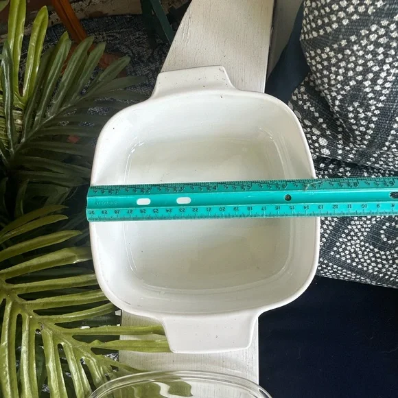 Vintage Corningware Glass Lid 1 Qt. Casserole Dish Friendship Country Festival - Picture 10 of 10